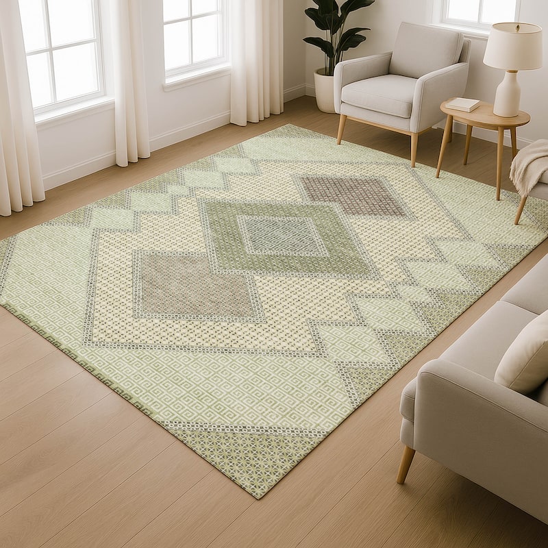 Premium Washable Super Soft Modern Global Mayfield Rug