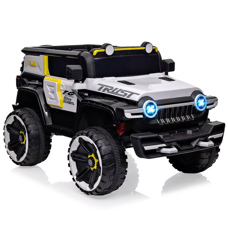 12V Kids Ride-On Truck, Battery Powered Electric Car with Remote Control