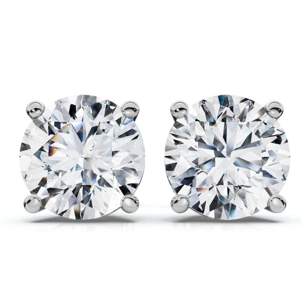 Bliss Diamond 1Ct TW Round Diamond Studs Gold Lab Grown