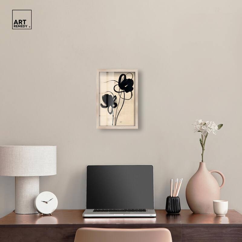 Florals in the Minimal I Shadowbox by Art Remedy