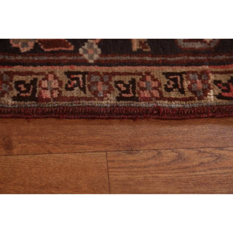 Vintage Geometric Traditional Heriz Persian Wool Area Rug Hand-knotted - 7'5" x 10'7"