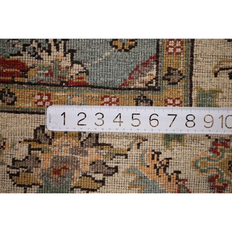 Light Blue Oushak Oriental Accent Rug Handmade Wool Carpet - 4'1" x 5'8"