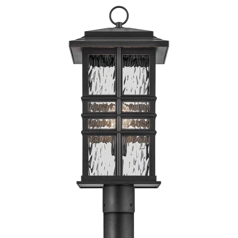 Kichler Lighting Beacon Square 1-Light Textured Black Outdoor Post Light
