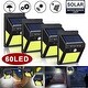 4Pcs 60 LED Solar Lamp Warm White Outdoor Garden Yard Waterproof PIR Motion Sensor Night Light Waterproof Outdoor Path Security - Image 3