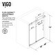 preview thumbnail 6 of 36, VIGO Elan Adjustable Sliding Shower Door in Matte Black