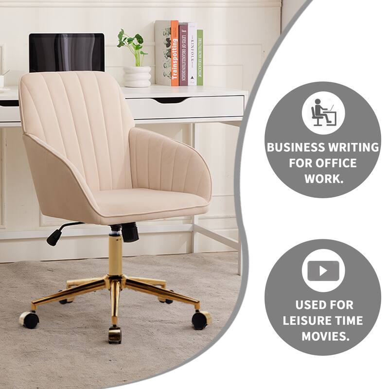 Adjustable Office Chair, Home Bedroom, Ergonomic Swivel Chair, Backrest Seat, Comfortable for Long Sitting