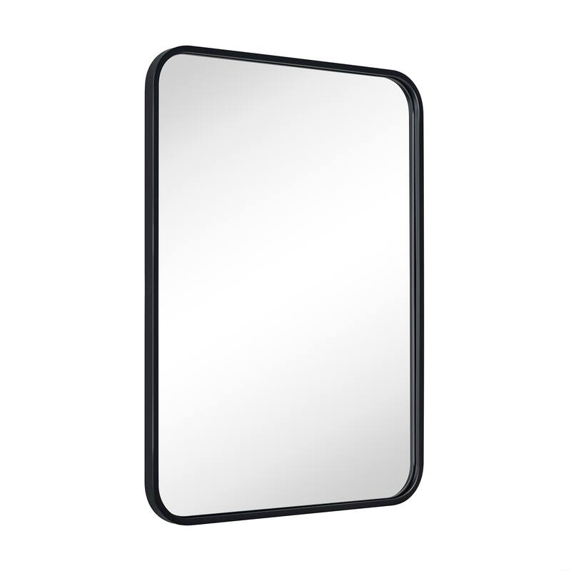 Rounded Rectangle Bathroom Vanity Mirror, Vertically/Horizontal Hanging