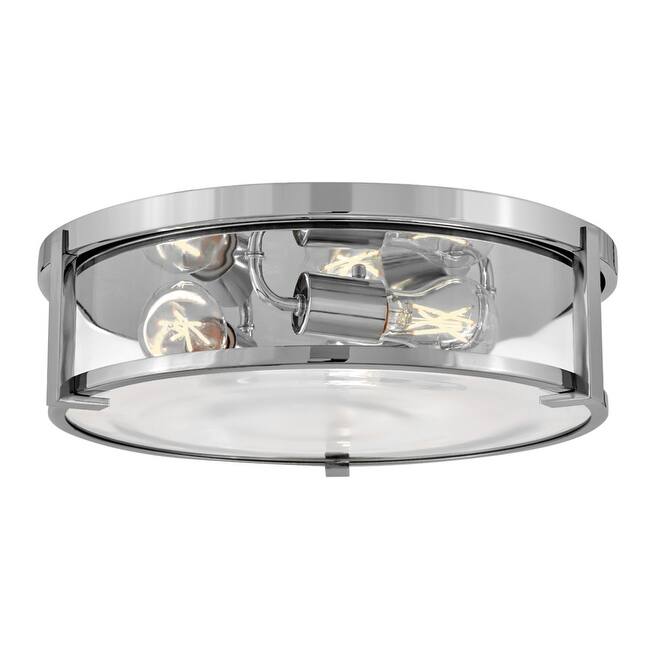 Hinkley Lighting Lowell 3 Light 16" Wide Flush Mount Drum Ceiling