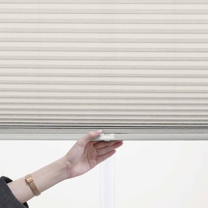 Cream Light Filtering Cordless Cellular Shade (48 inches long)