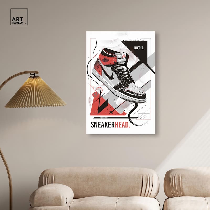 Stylish Sneakerhead Canvas by Art Remedy, Gallery Wrapped