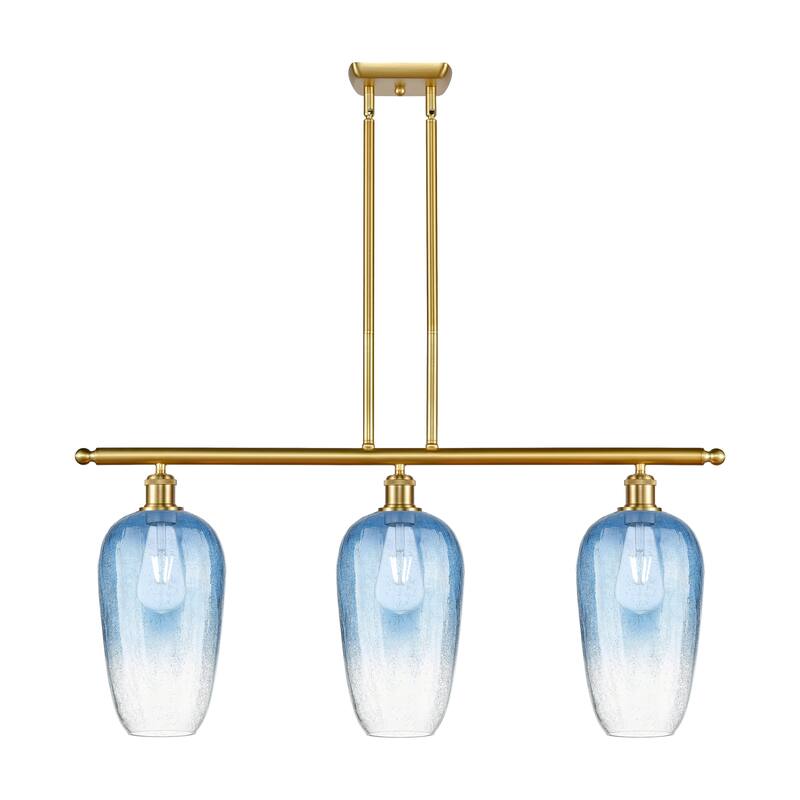 Innovations Lighting Endless Possibilities Ballston - Brookhaven Flute - 3 Light 36" Stem Hung Island Light