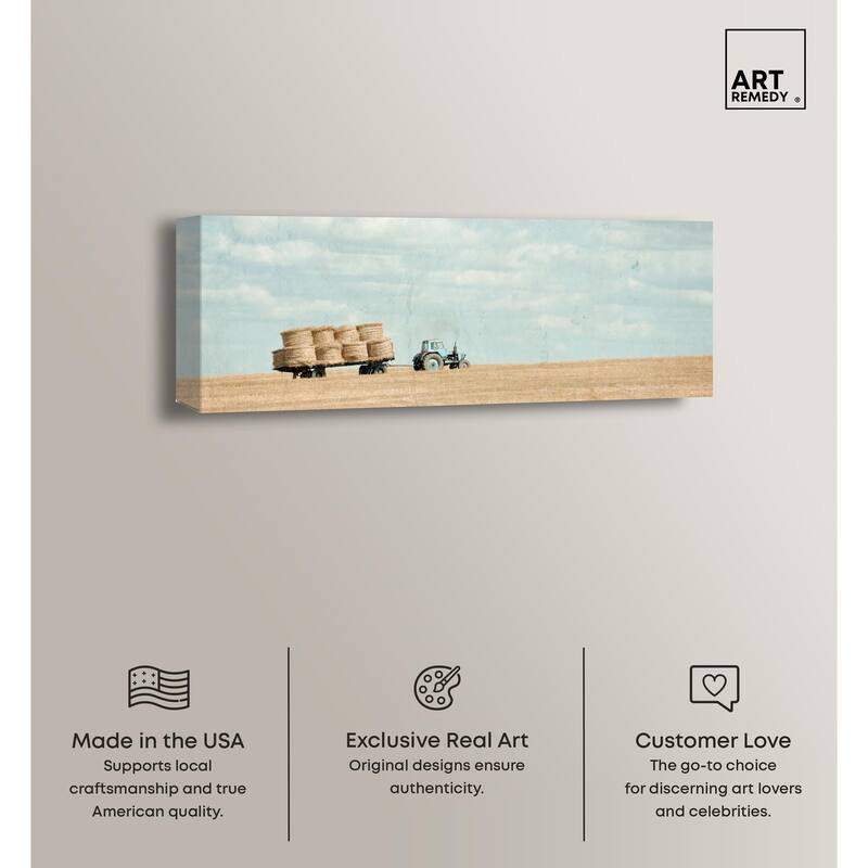 Truck Panoramic Canvas by Art Remedy, Gallery Wrapped
