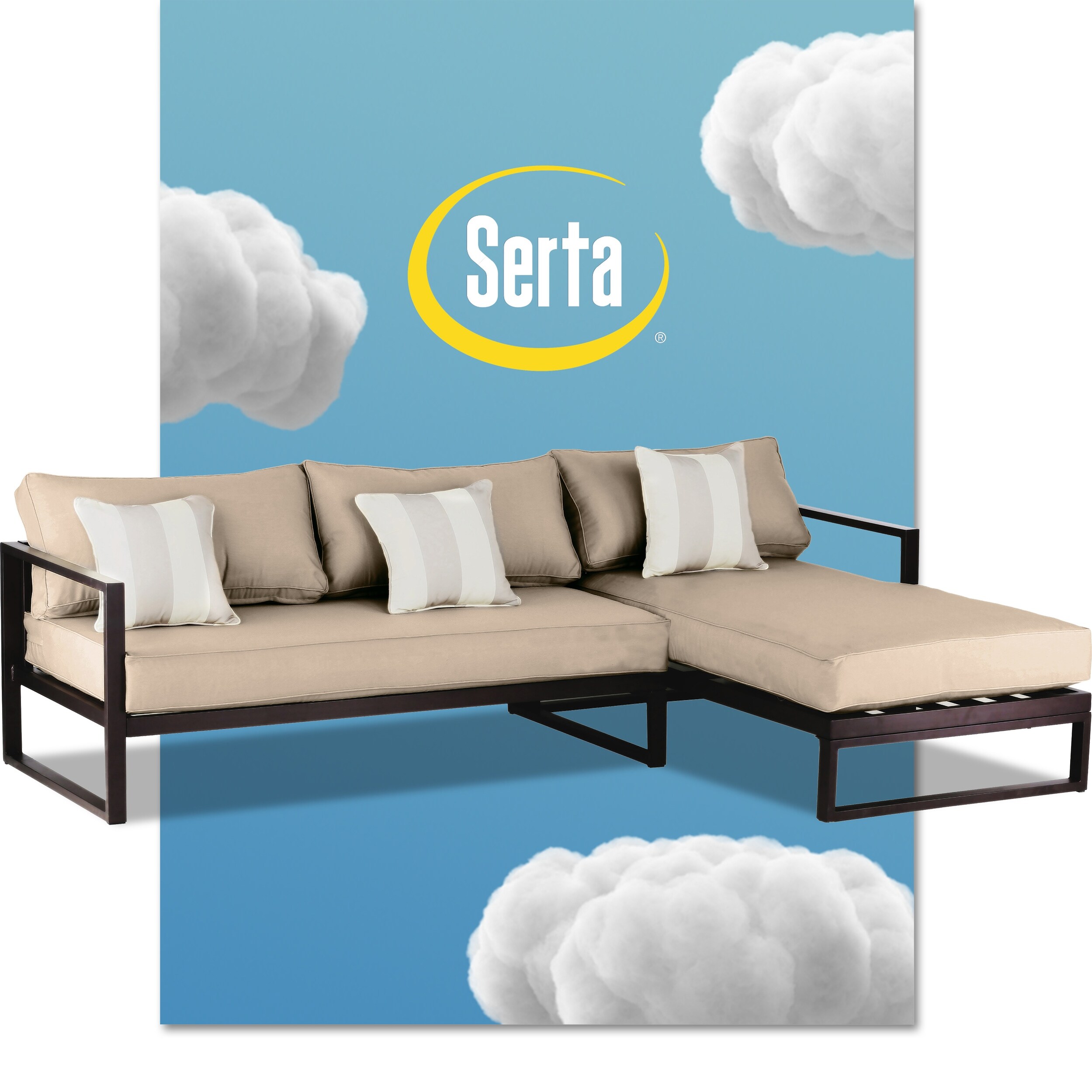 Serta Catalina Outdoor 99 Sectional In Bronze Overstock 22747952