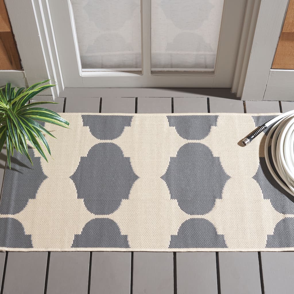 SAFAVIEH Courtyard Abeda Indoor/ Outdoor Waterproof Patio Backyard Rug