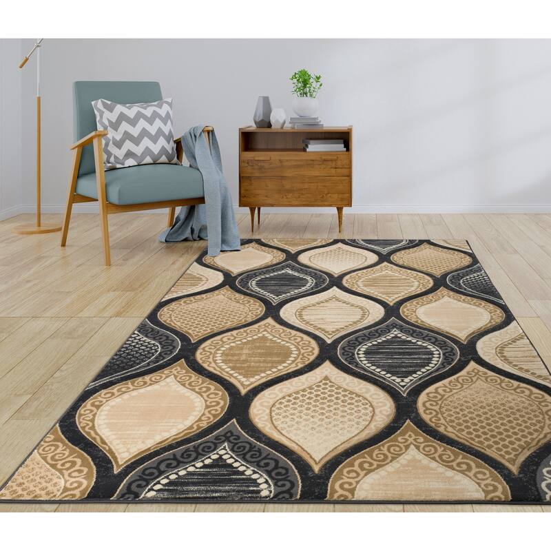 Rhodes Collection Abstract Lattice Area Rug