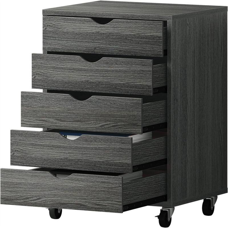 Mobile File Cabinet - Grey