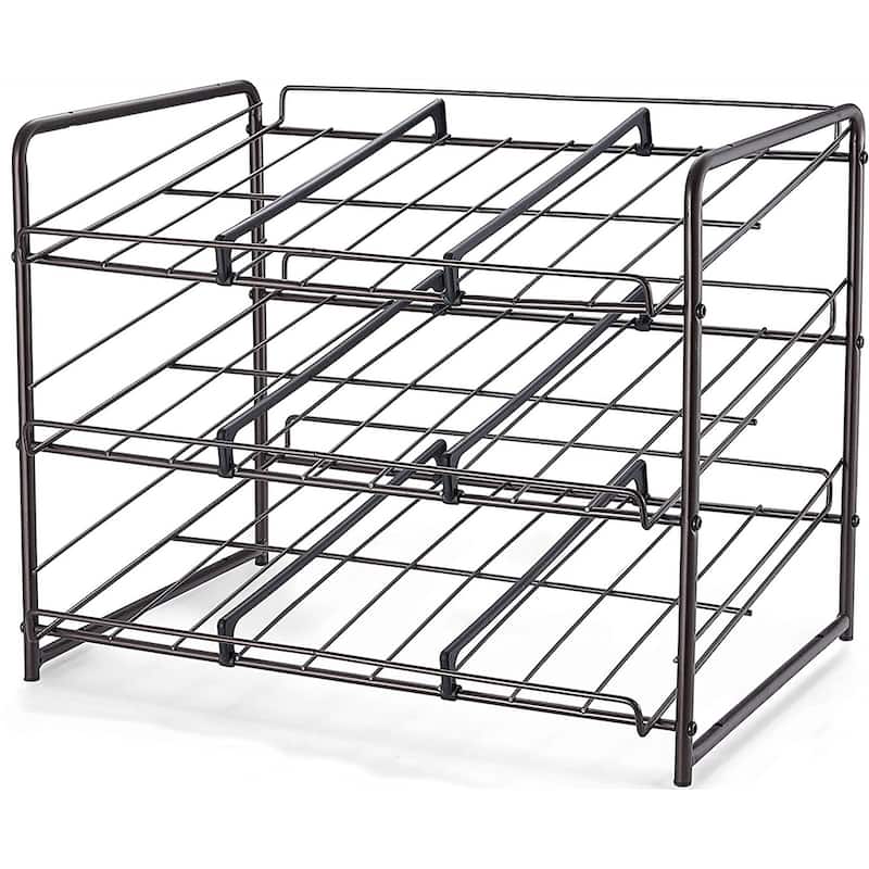 3 Tier Stackable Can Rack Organizer for Kitchen Cabinet Pantry Countertop