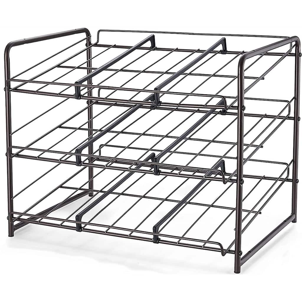 3 Tier Stackable Can Rack Organizer for Kitchen Cabinet Pantry Countertop