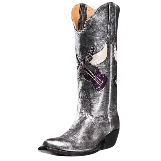 womens silver cowboy boots
