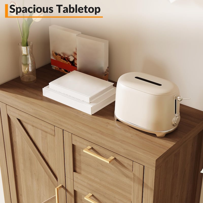 Wooden Storage Cabinet with 3 Drawers