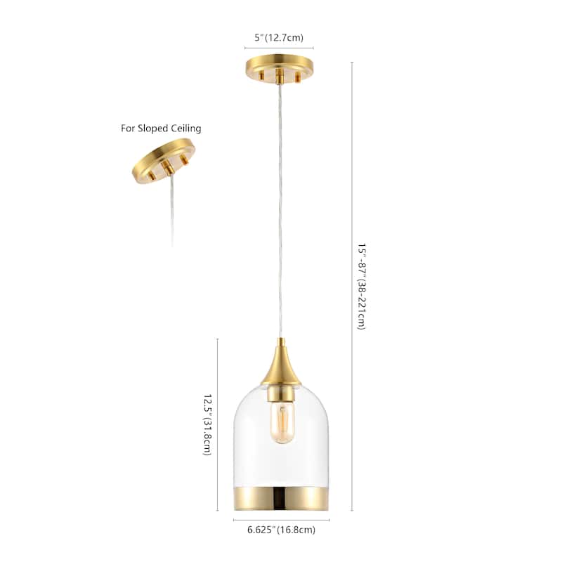 SAFAVIEH Lighting Valeska 6.7-inch Pendant - 10" W x 10" D x 12" H