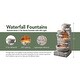 preview thumbnail 7 of 5, Teamson Home Outdoor Waterfall Fountain Cascading Bowls with LED Light - Grey
