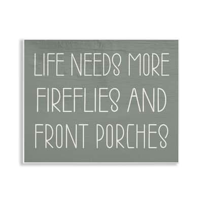 Stupell Fireflies & Front Porches Wall Plaque Art Design By Lil' Rue