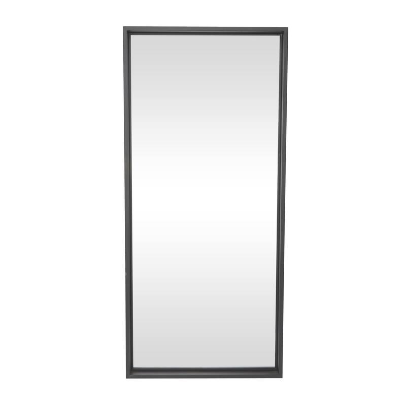 Black Metal Tall Room Floor Mirror