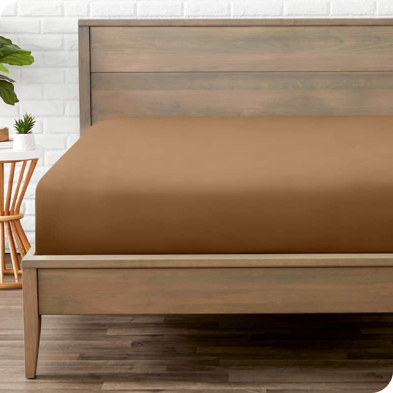 Bare Home Double Brushed Deep Pocket Fitted Sheet
