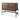 Glenn Dark Brown Solid Wood w/ Black Iron Frame & 2 Doors Accent Cabinet