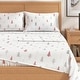 preview thumbnail 4 of 37, Linery & Co. Turkish Cotton Double-Brushed Christmas Flannel Bed Sheet Set