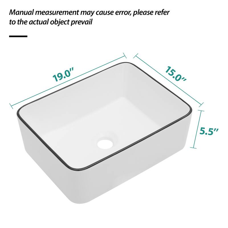 Ceramic Boat Shape Bathroom Sink
