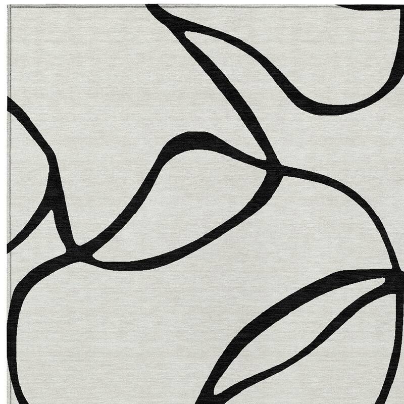 HomeRoots Abstract Transitional Rectangle Outdoor Rug