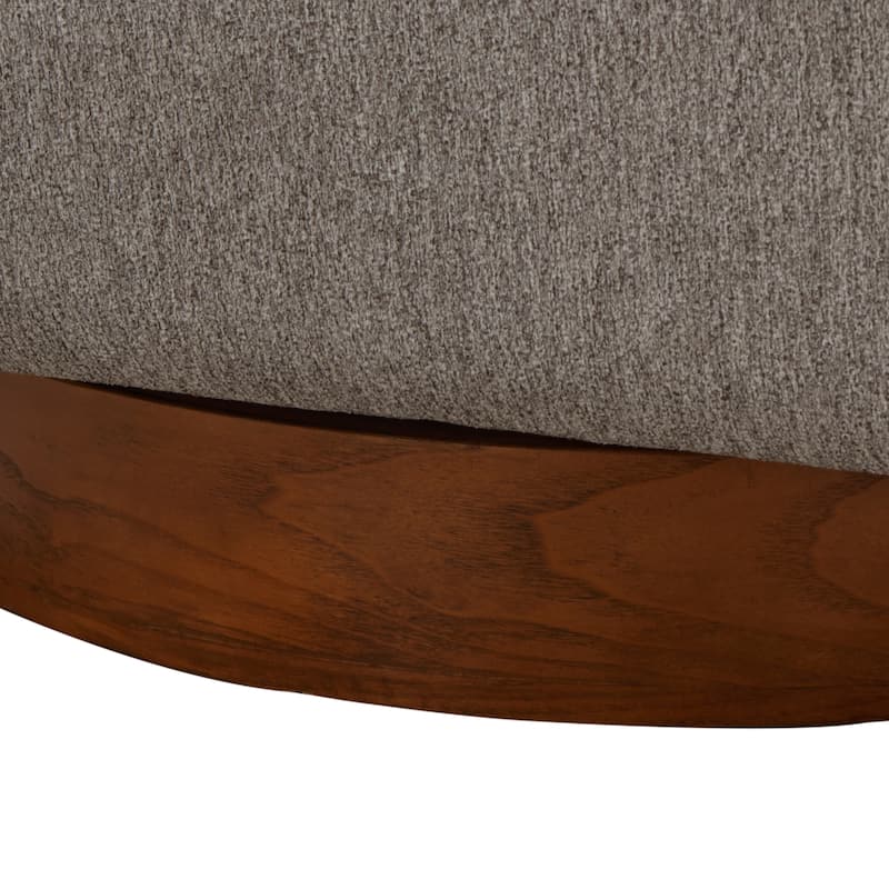Maxine Chenille Fabric Wood Base Swivel Accent Chair by Greyson Living - 28.5"W x 28.75"D x 28"H