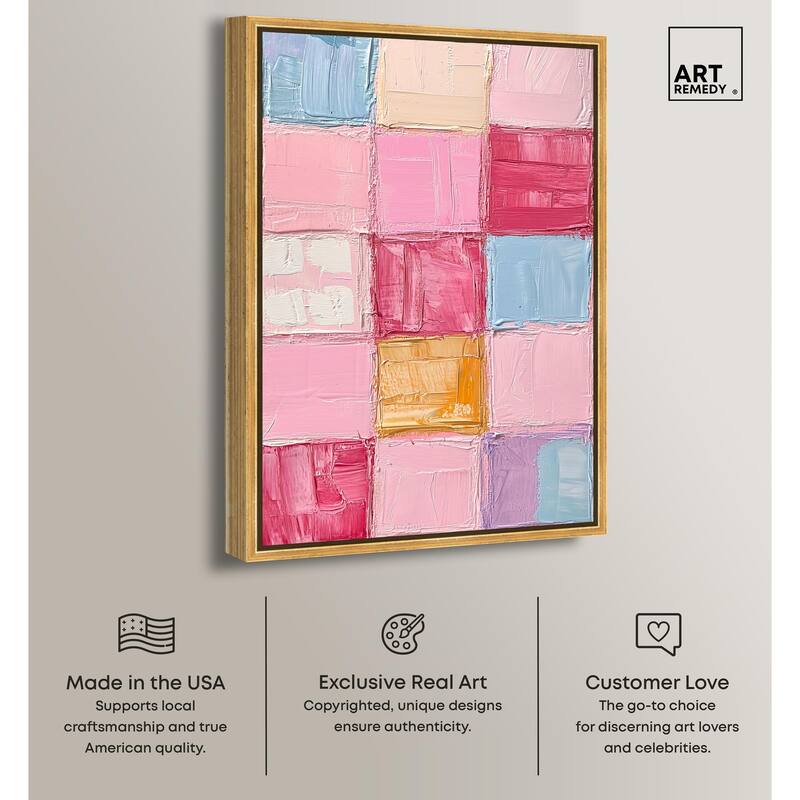 Color Squares II Canvas by Art Remedy