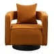 preview thumbnail 11 of 42, Accent Open Back Chair Modern Comfy Sofa Chair With Base, Club Chair Leisure Arm Chair For Lounge