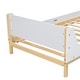 preview thumbnail 33 of 32, Wooden platform bed with headboard and footboard