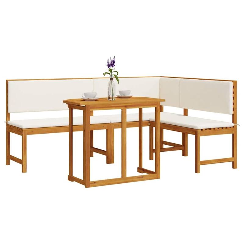 vidaXL Garden Bench Set Brown solid acacia wood - 20 x 35 x 30
