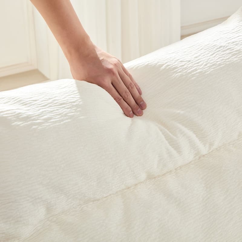 94.47" 3-Seat Modular Compressed Sectional Chair Sofa With Backrest