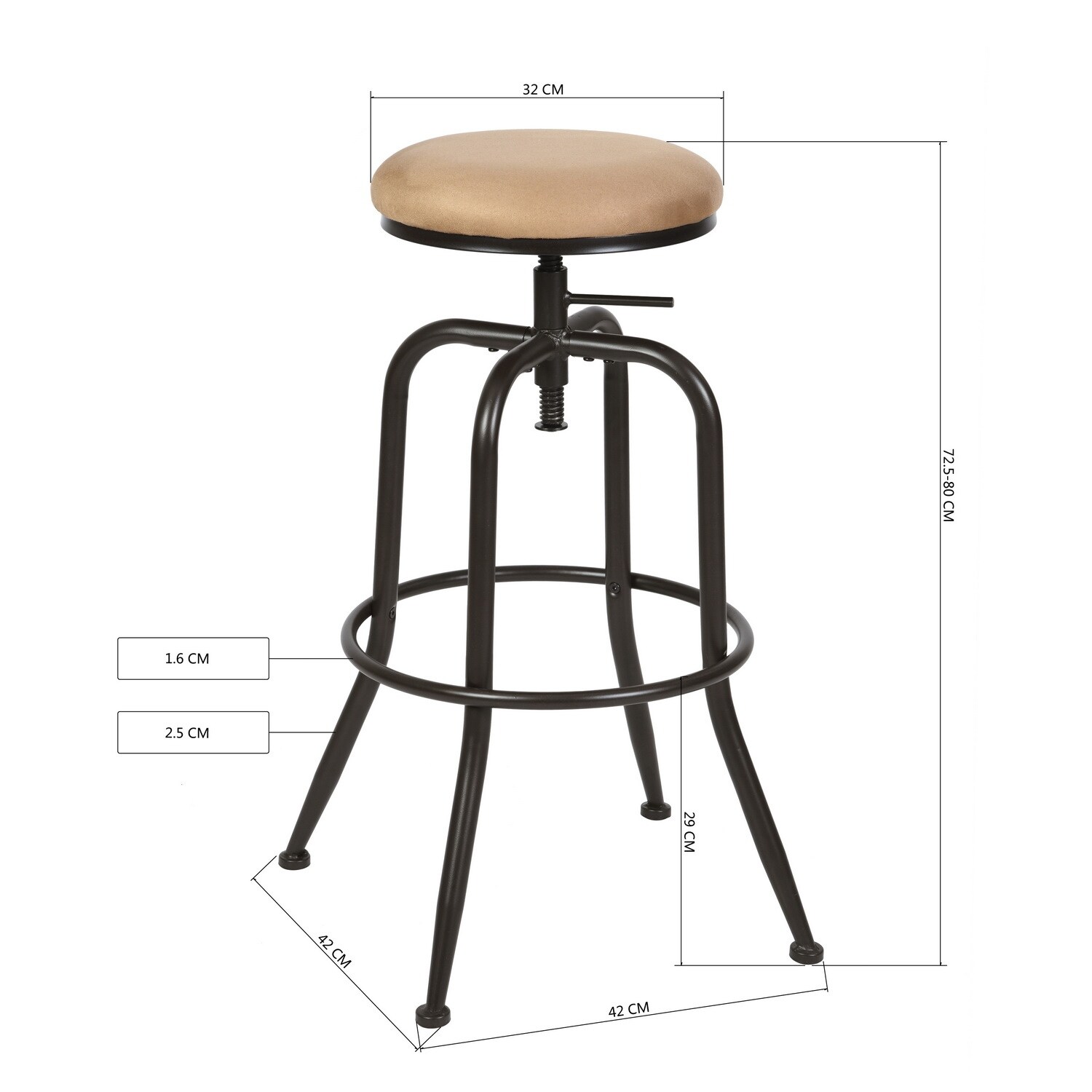 Bar stools 80cm seat height clearance
