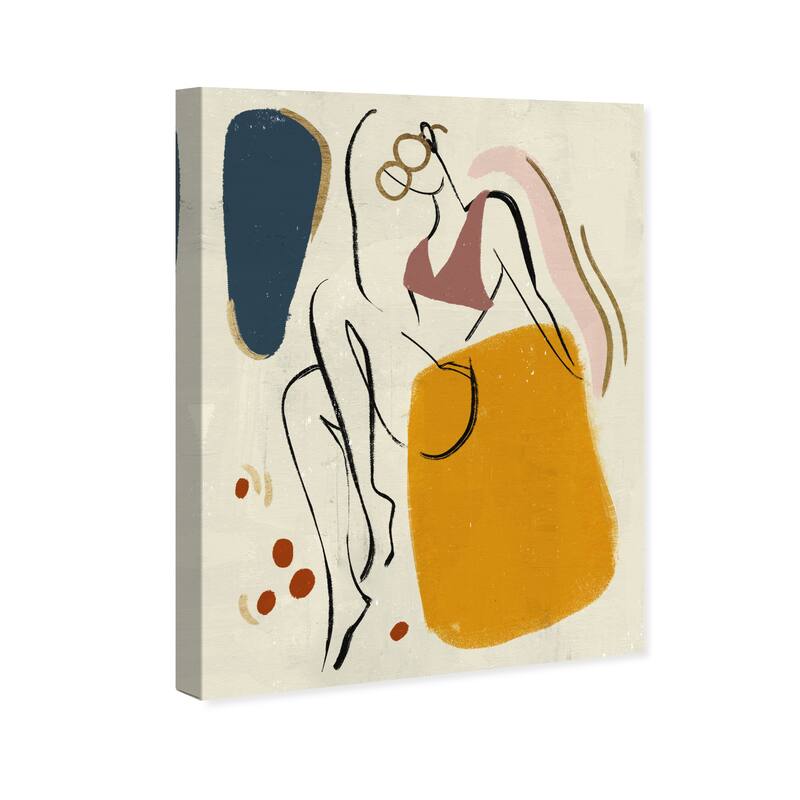 Wynwood Studio Canvas Fashion and Glam June Bloom Yellow and Dark Yellow Wall Art Canvas Print