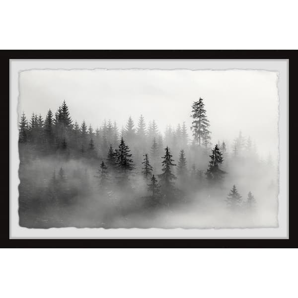 The Mysterious Dark Forest Framed Painting Print