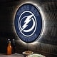 preview thumbnail 8 of 19, Tampa Bay Lightning LED Lighted Sign Clear