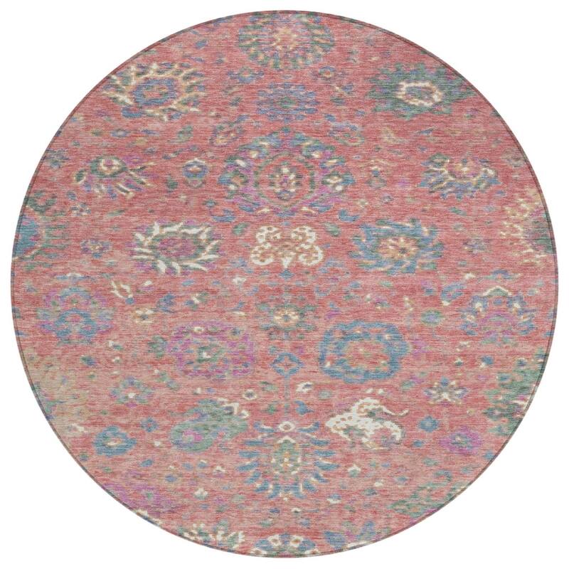 HomeRoots Floral Traditional Rectangle Outdoor Rug