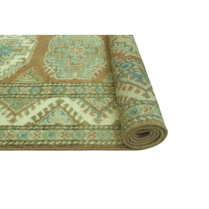 Kazak Humayd Rust/Ivory Runner - 2'9" x 9'5"