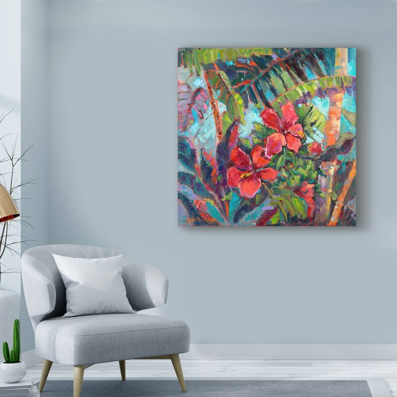 Nanette Oleson 'Splash Of The Tropics Ii' Canvas Art