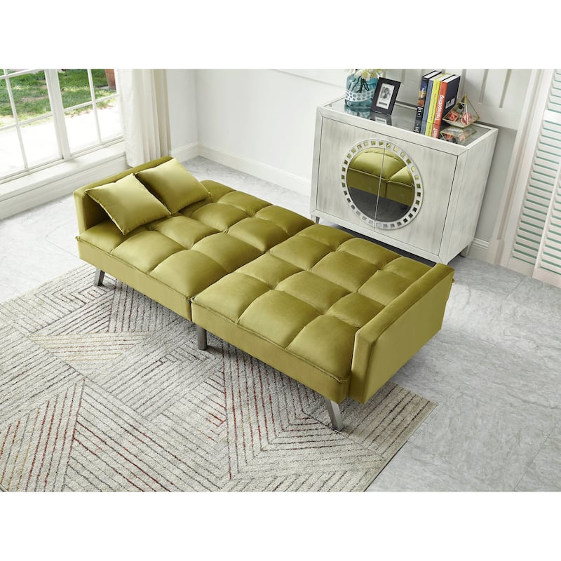Comfortable Velvet Sleeper Sofa Bed by Legend Furniture