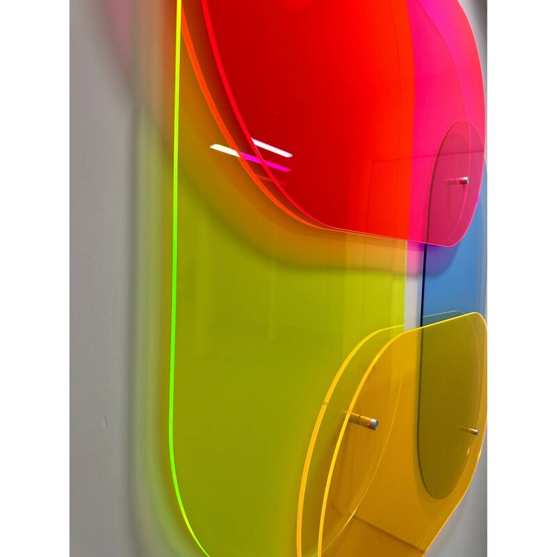Large Fluorescent Acrylic Art/ Neon Pop Art /Modern Art / Wall