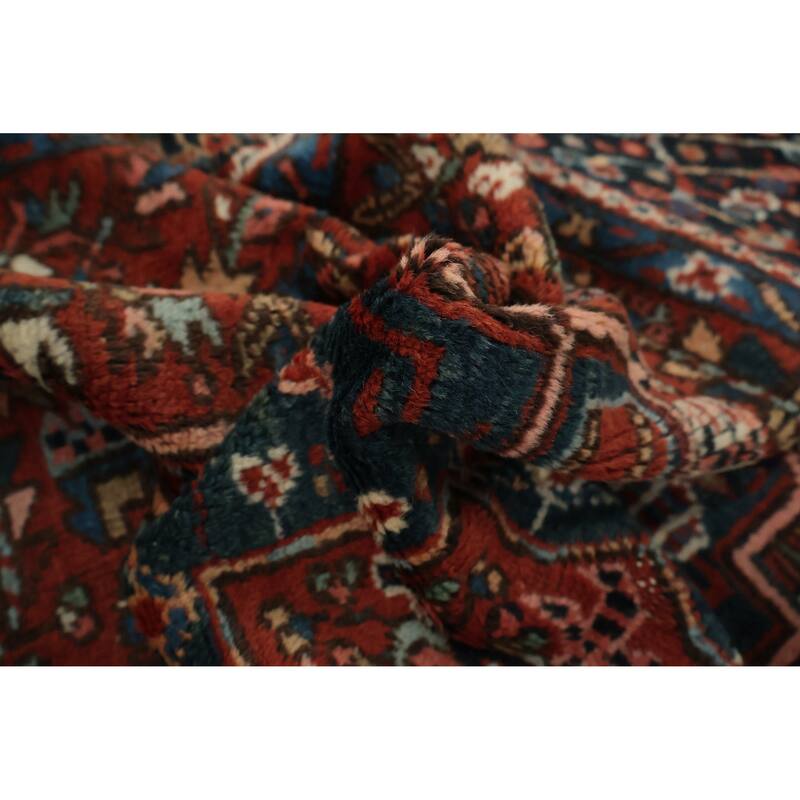 Hand Knotted Oriental 100% Wool Carpet Traditional Tribal Oranges & Rust Gharajeh Area Rug - 6' 4'' X 4' 6''