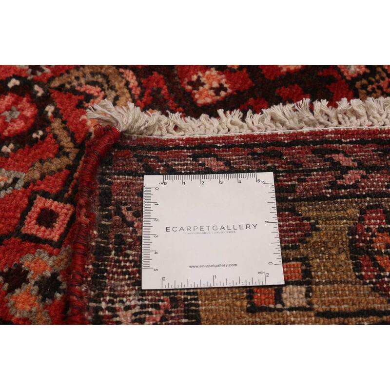 ECARPETGALLERY Hand-knotted Andelz Red Wool Rug - 3'9 x 9'10